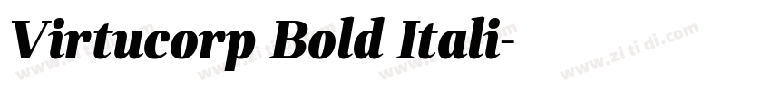 Virtucorp Bold Itali字体转换